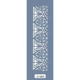 U08 Geometrik Bordür Stencil 13x57cm