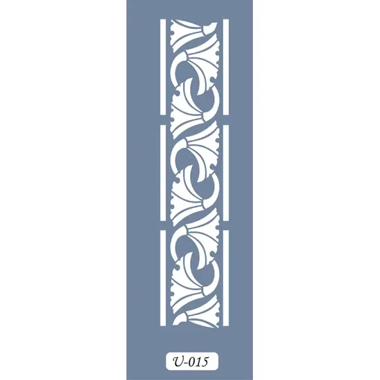 U15 Geometrik Bordür Stencil 13x57cm