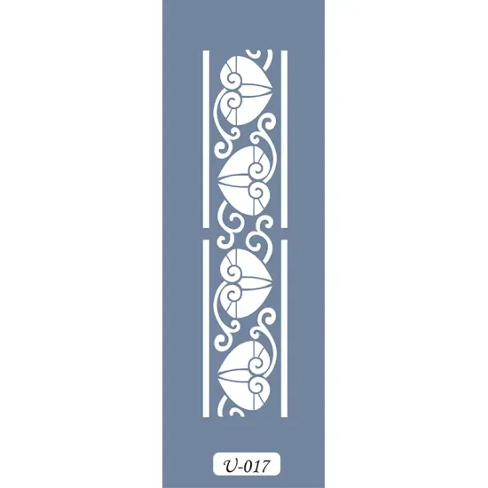 U17 Geometrik Bordür Stencil 13x57cm