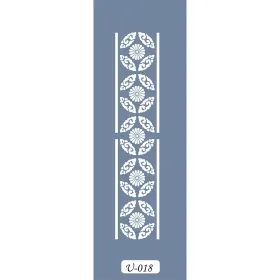 U18 Floral Bordür Stencil 13x57cm