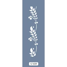 U20 Floral Bordür Stencil 13x57cm