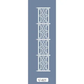U25 Geometrik Bordür Stencil 13x57cm
