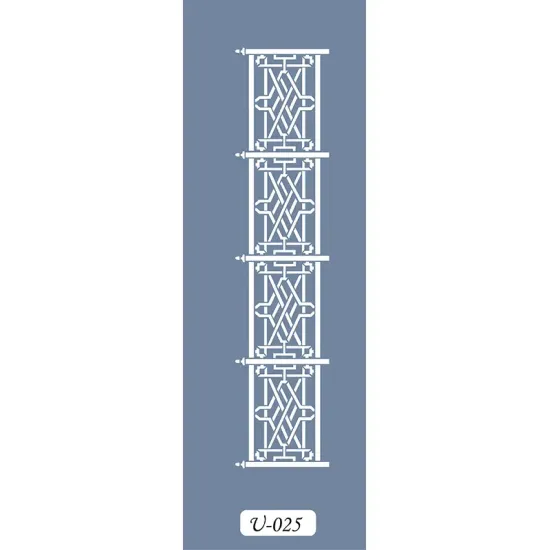 U25 Geometrik Bordür Stencil 13x57cm