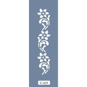 U29 Floral Bordür Stencil 13x57cm