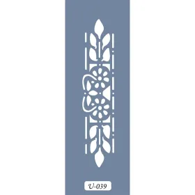 U39 Floral Bordür Stencil 13x57cm