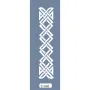 U40 Geometrik Bordür Stencil 13x57cm