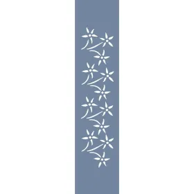 U41 Floral Bordür Stencil 13x57cm