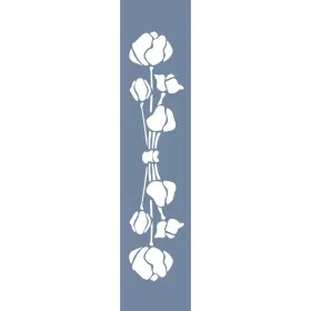 U44 Floral Bordür Stencil 13x57cm