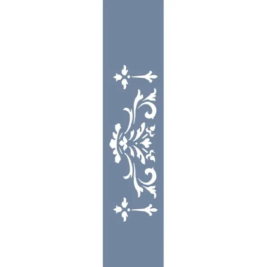 U45 Damask Bordür Stencil 13x57cm