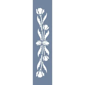 U47 Floral Bordür Stencil 13x57cm