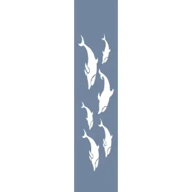 U48 Yunuslar Bordür Stencil 13x57cm