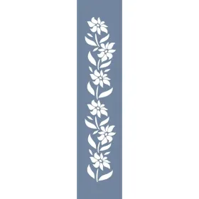 U52 Floral Bordür Stencil 13x57cm