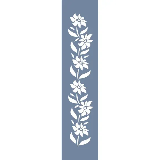 U52 Floral Bordür Stencil 13x57cm