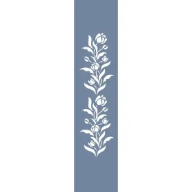 U53 Floral Bordür Stencil 13x57cm