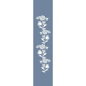 U54 Gül Bordür Stencil 13x57cm