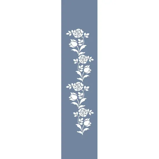 U54 Gül Bordür Stencil 13x57cm
