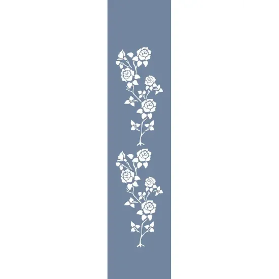 U56 Gül Bordür Stencil 13x57cm