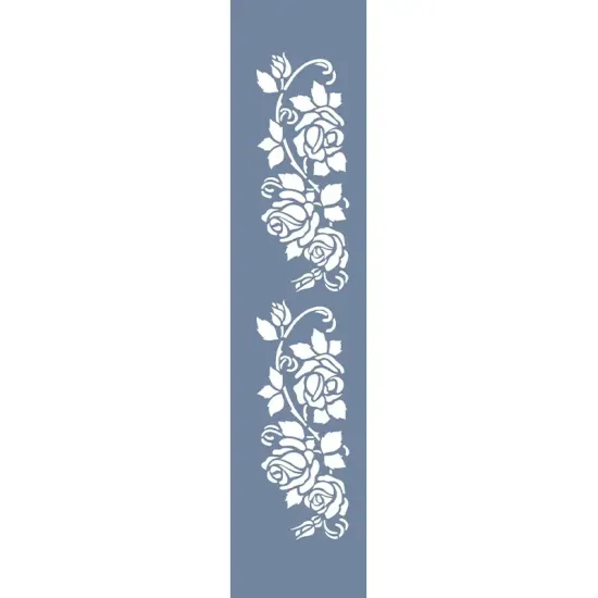 U58 Gül Bordür Stencil 13x57cm