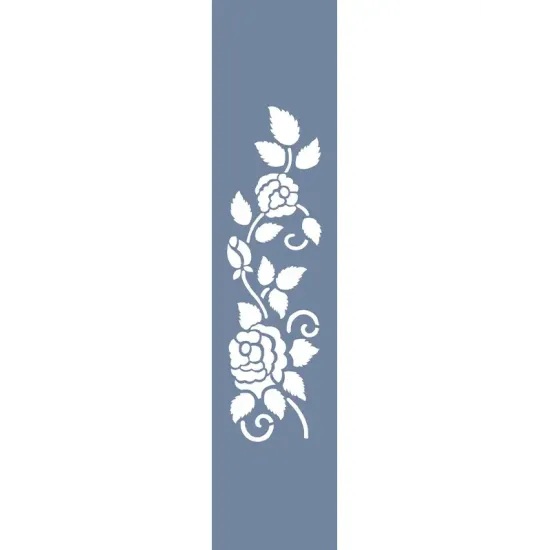 U61 Gül Bordür Stencil 13x57cm