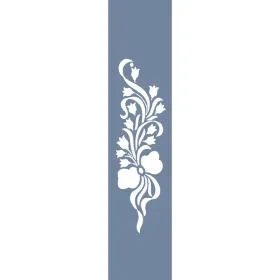 U62 Floral Bordür Stencil 13x57cm