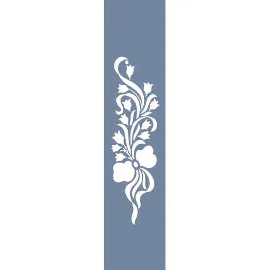 U62 Floral Bordür Stencil 13x57cm