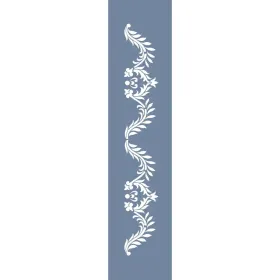 U64 Floral Bordür Stencil 13x57cm