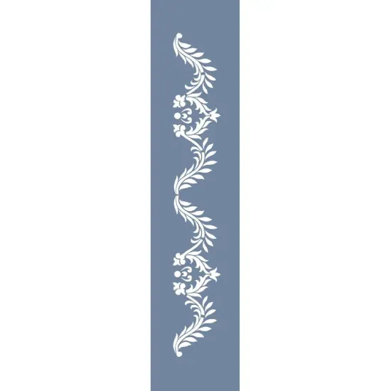 U64 Floral Bordür Stencil 13x57cm