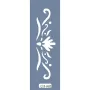 UA02 Floral UA Seri Stencil 10x25cm
