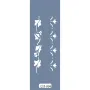 UA04 Floral UA Seri Stencil 10x25cm