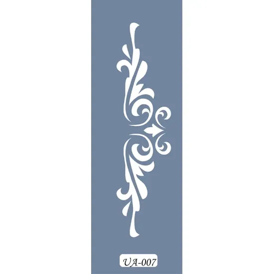 UA07 Barok UA Seri Stencil 10x25cm