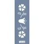 UA10 Floral UA Seri Stencil 10x25cm