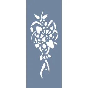 UA11 Floral UA Seri Stencil 10x25cm