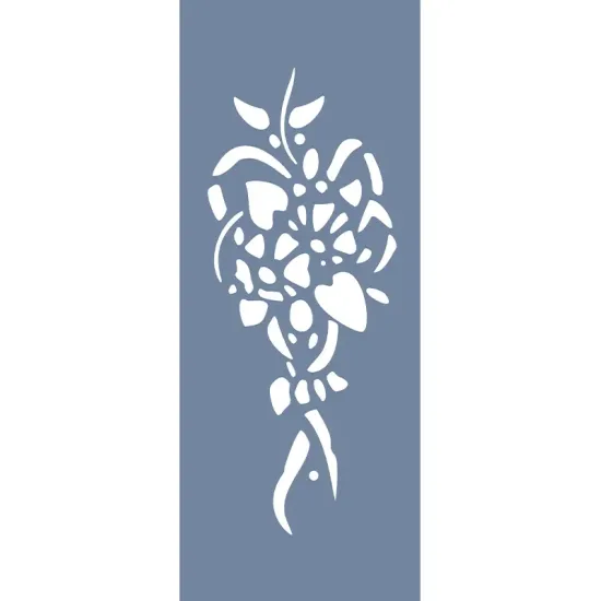 UA11 Floral UA Seri Stencil 10x25cm