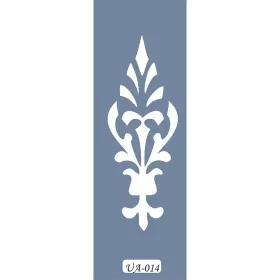 UA14 Damask UA Seri Stencil 10x25cm
