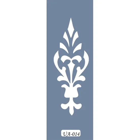 UA14 Damask UA Seri Stencil 10x25cm