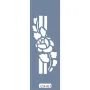 UA15 Floral UA Seri Stencil 10x25cm