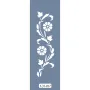 UA17 Floral UA Seri Stencil 10x25cm