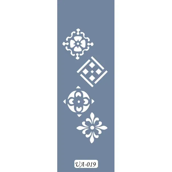 UA19 Geometrik UA Seri Stencil 10x25cm