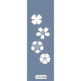 UA20 Floral UA Seri Stencil 10x25cm