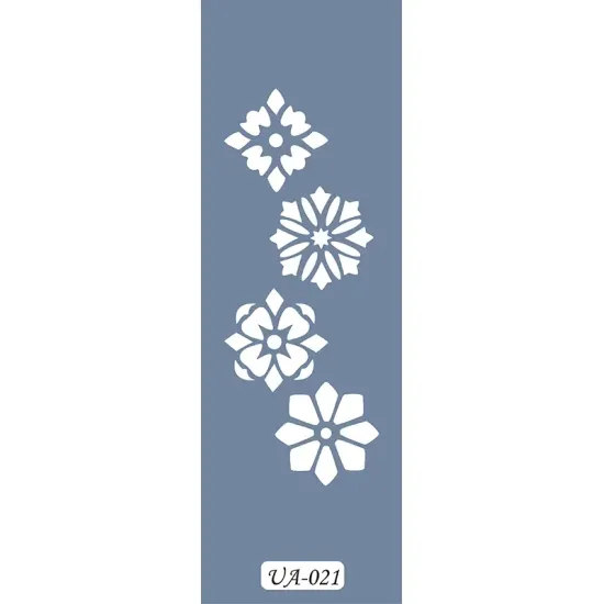 UA21 Geometrik UA Seri Stencil 10x25cm