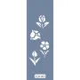 UA23 Floral UA Seri Stencil 10x25cm