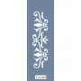 UA29 Floral UA Seri Stencil 10x25cm