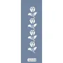 UA30 Floral UA Seri Stencil 10x25cm