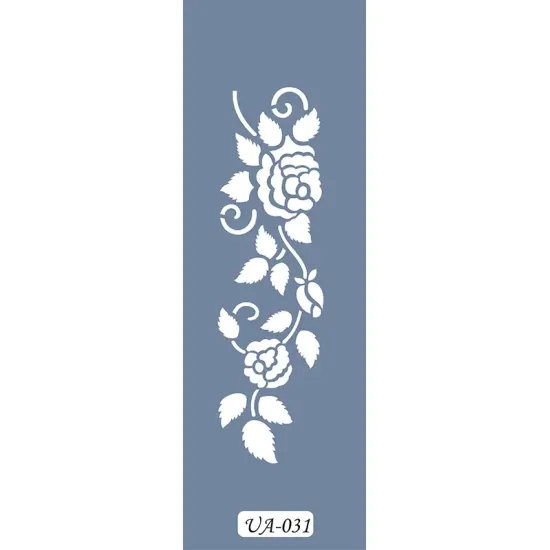 UA31 Gül UA Seri Stencil 10x25cm