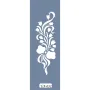 UA32 Floral UA Seri Stencil 10x25cm