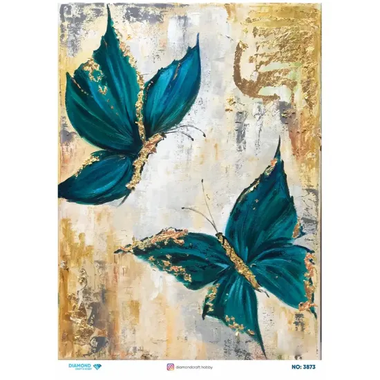 3873 Diamond Pirinç Dekopaj Kağıdı 30x42cm