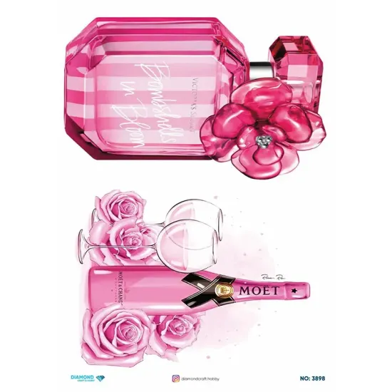 3898 Diamond Pirinç Dekopaj Kağıdı 30x42cm