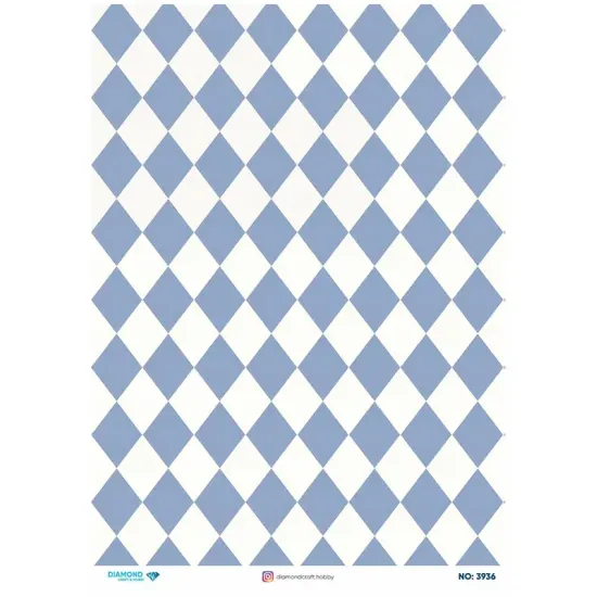 3936 Diamond Pirinç Dekopaj Kağıdı 30x42cm