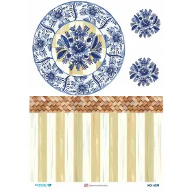 5278 Diamond Pirinç Dekopaj Kağıdı 30x42cm