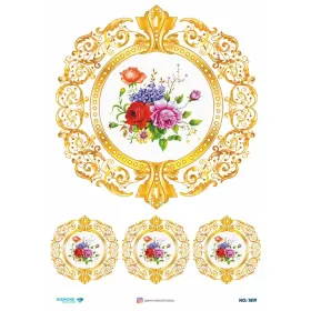 7619 Diamond Pirinç Dekopaj Kağıdı 30x42cm